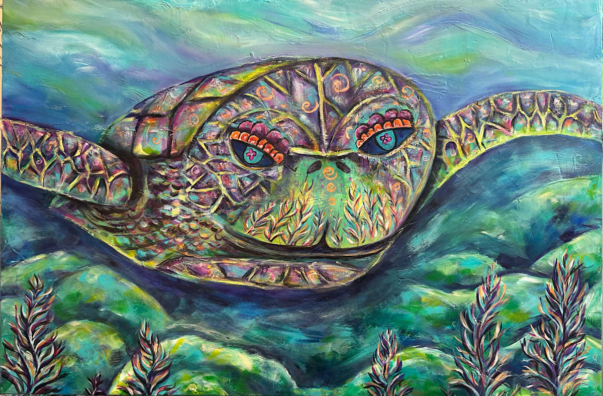 Her Pain Grows into a Flowering Turtle by Jennifer C.  Pierstorff 