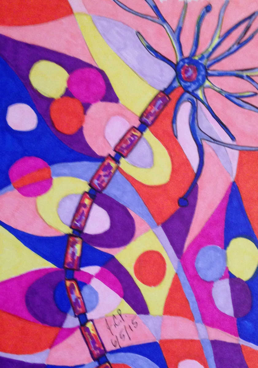 Abstract nerve cell by Jennifer C.  Pierstorff, Image 1.