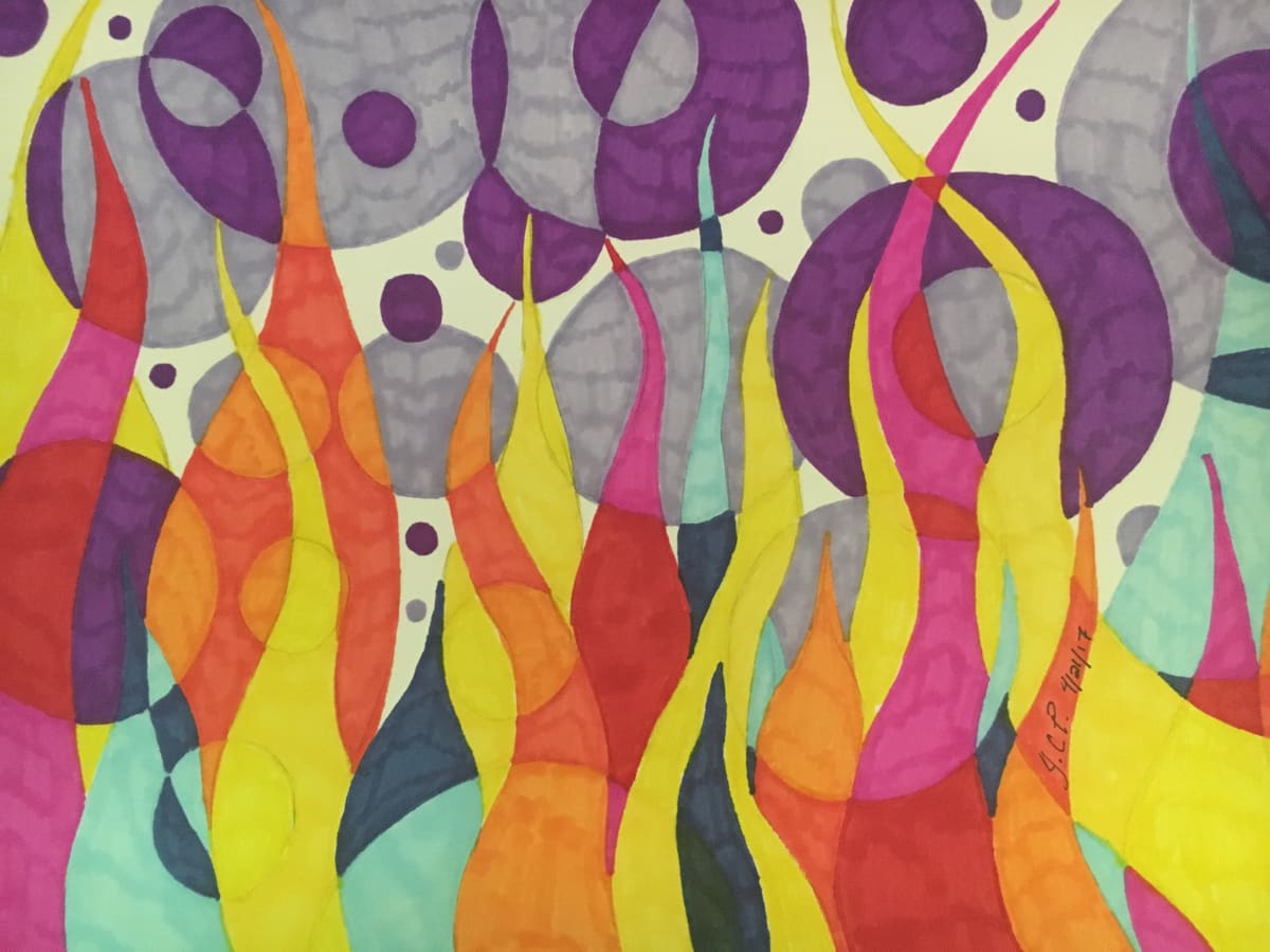 Fiery bubbles by Jennifer C.  Pierstorff, Image 1.