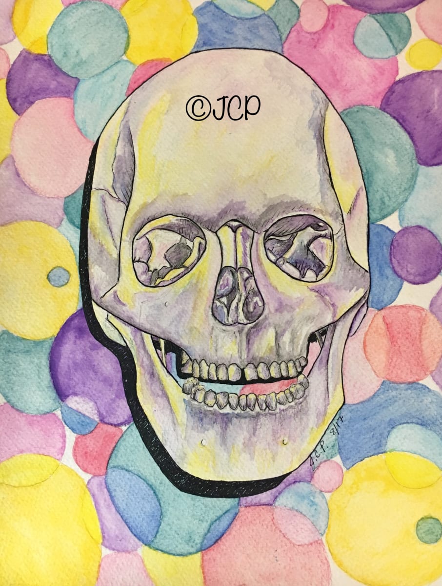 It's a bubbly skull by Jennifer C.  Pierstorff, Image 1.
