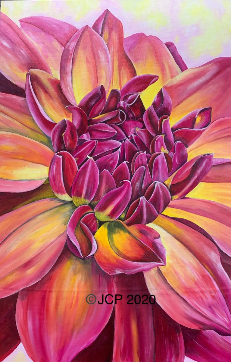 Add a Little Splash of Happiness with a Neon Rainbow Dahlia by Jennifer C.  Pierstorff 