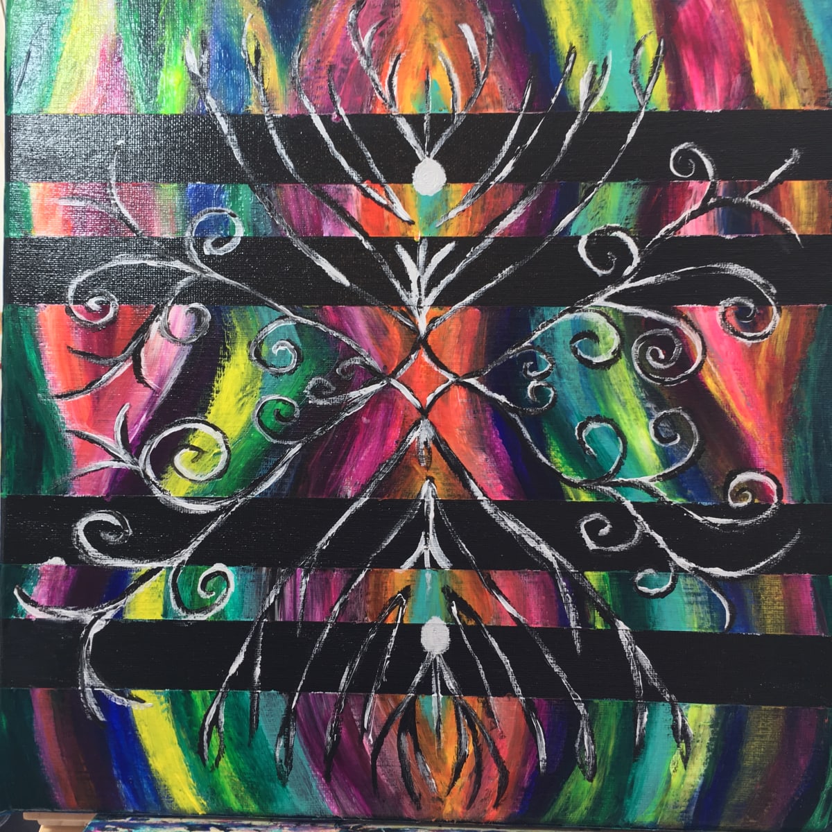 Peacock pattern by Jennifer C.  Pierstorff, Image 1.