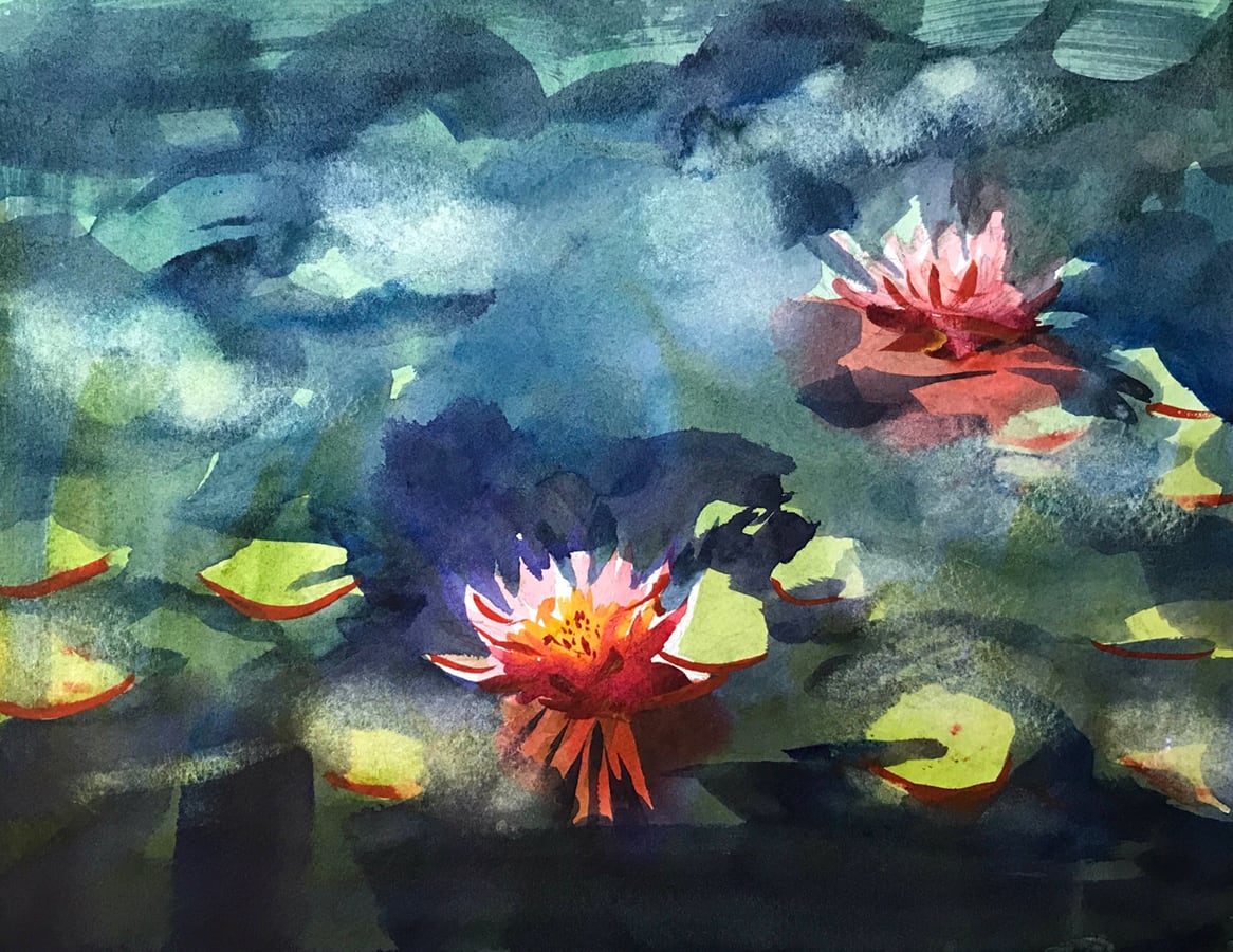 Waterlily Pond by Jan Elbert 