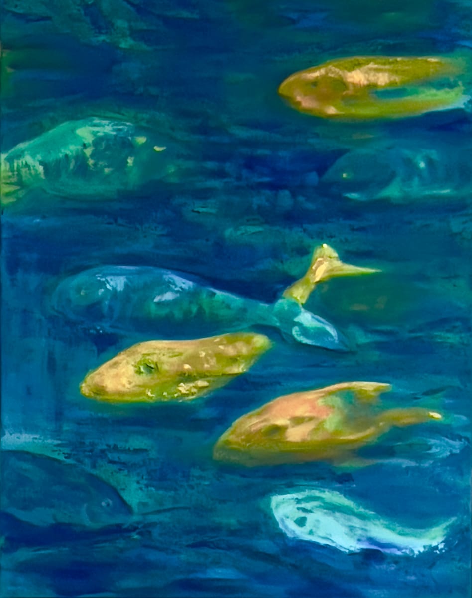 Just the Fish by Marjorie Windrem  Image: Fish
22 W x 28 H
oil on stretched canvas