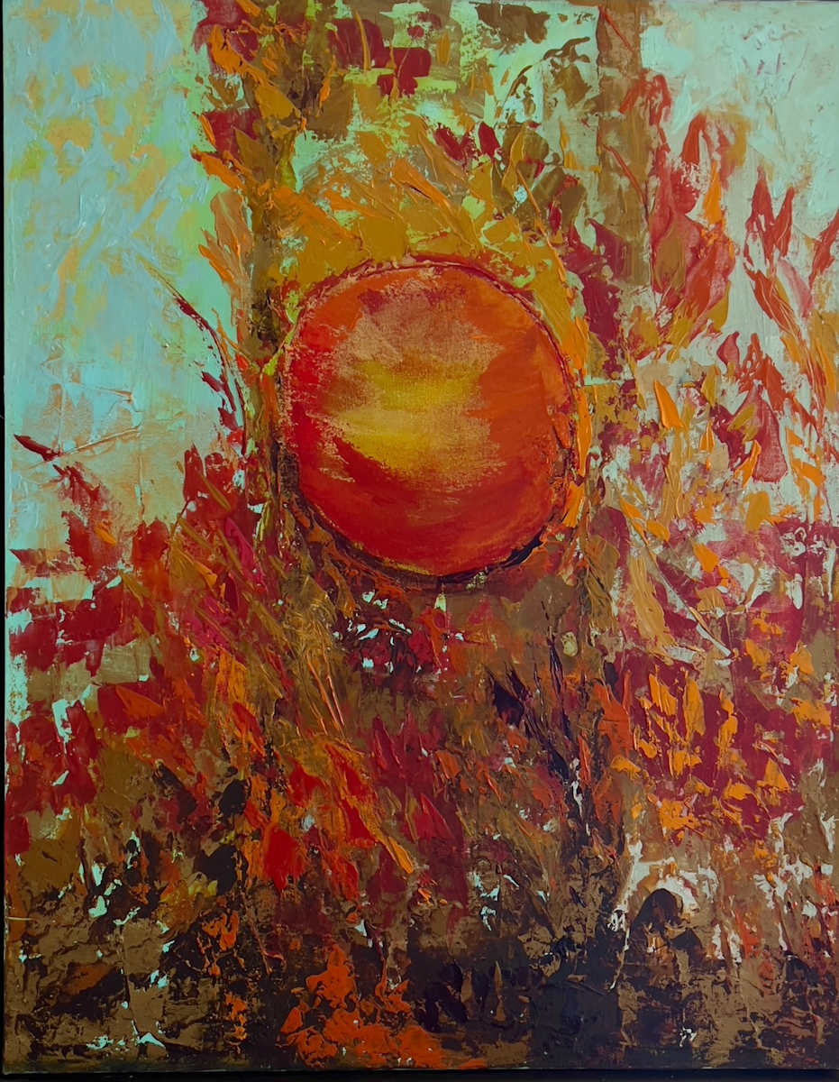 Autumn Moon by Marjorie Windrem  Image: Autumn Moon
22 X 28