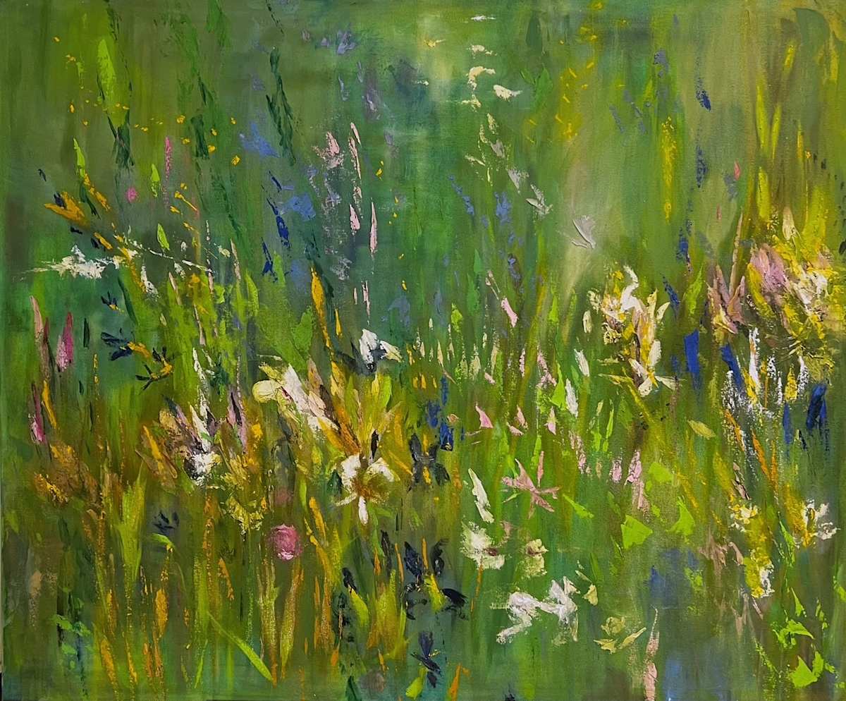 Summer Heat by Marjorie Windrem  Image: Late Summer Garden
48 X 40