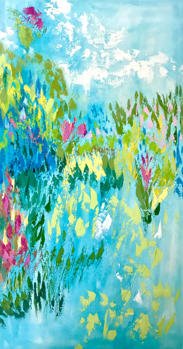 Springtime by Marjorie Windrem  Image: Springtime
oil on stretched canvas
32 W X 60 H