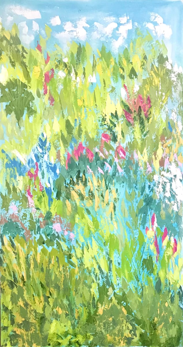 Summer Morning by Marjorie Windrem  Image: Summer Garden
oil on canvas
32 W x 60 H