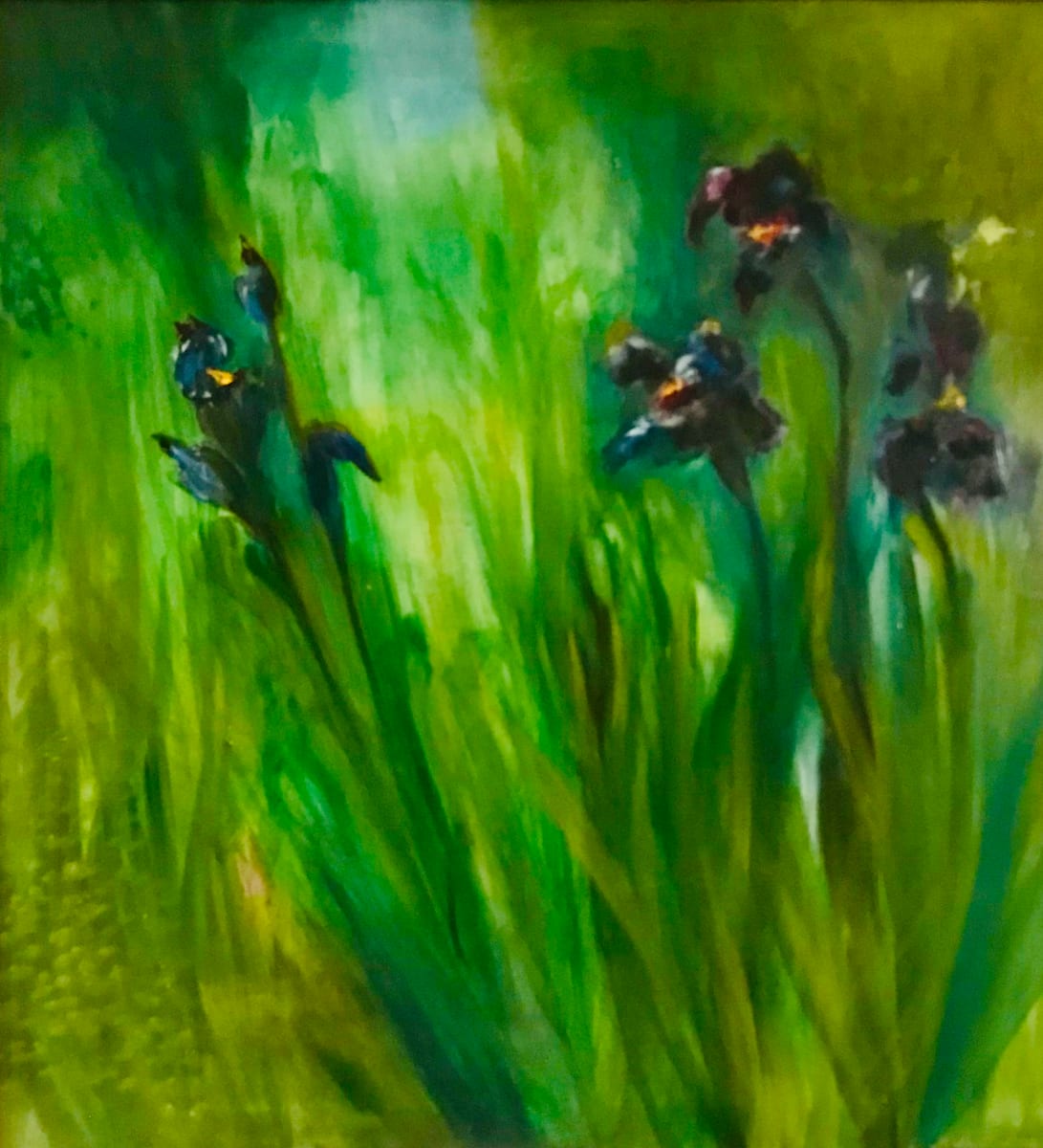 Purple Iris by Marjorie Windrem  Image: Purple Iris
oil on canvas
30 W x 32 H