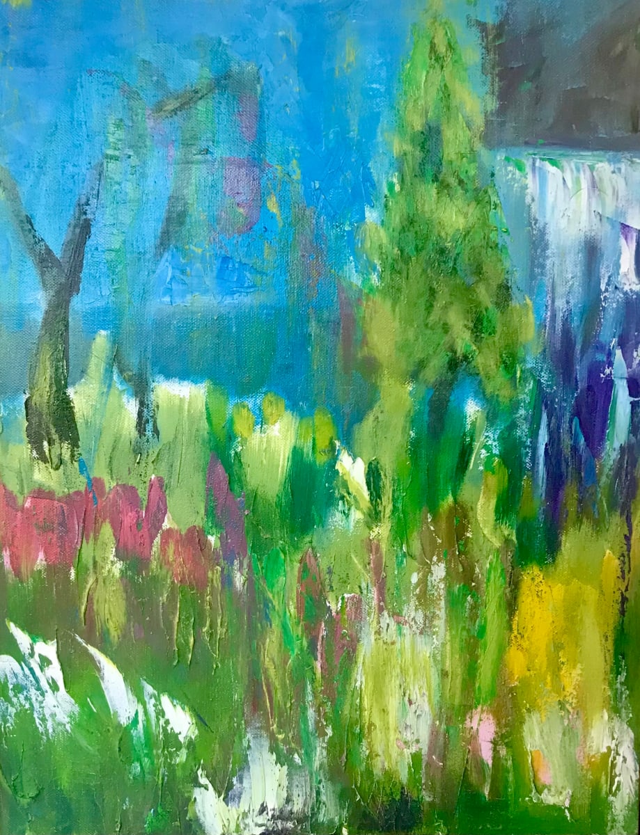 Backyard by Marjorie Windrem  Image: Backyard
oil on canvas
16 W x 20 H