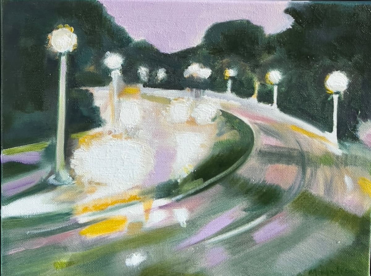 Rainy Boulevard by Marjorie Windrem  Image: Rainy Boulevard