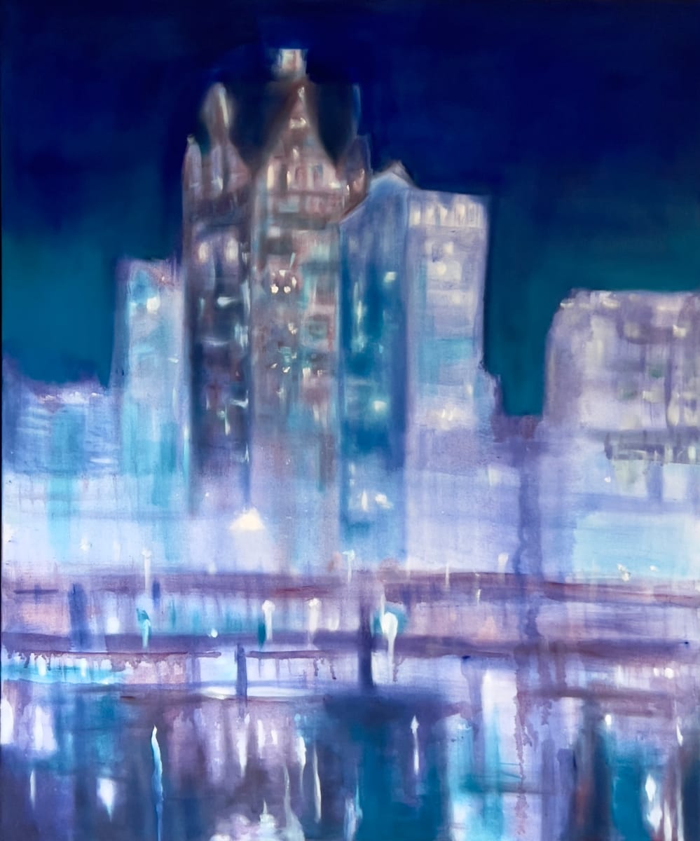 Across the River by Marjorie Windrem  Image: Across the River
40 W x 48 H
oil on stretched canvas