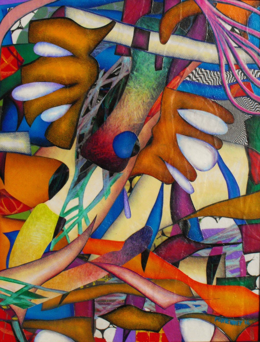 Cockroach Ascending A Staircase by John  Puntenney 