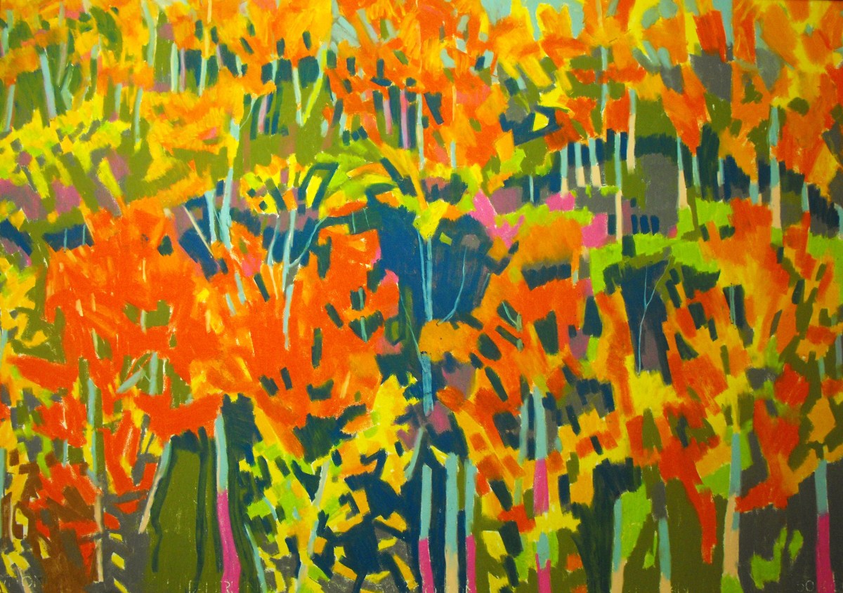 Autumn Aspens by John  Puntenney 