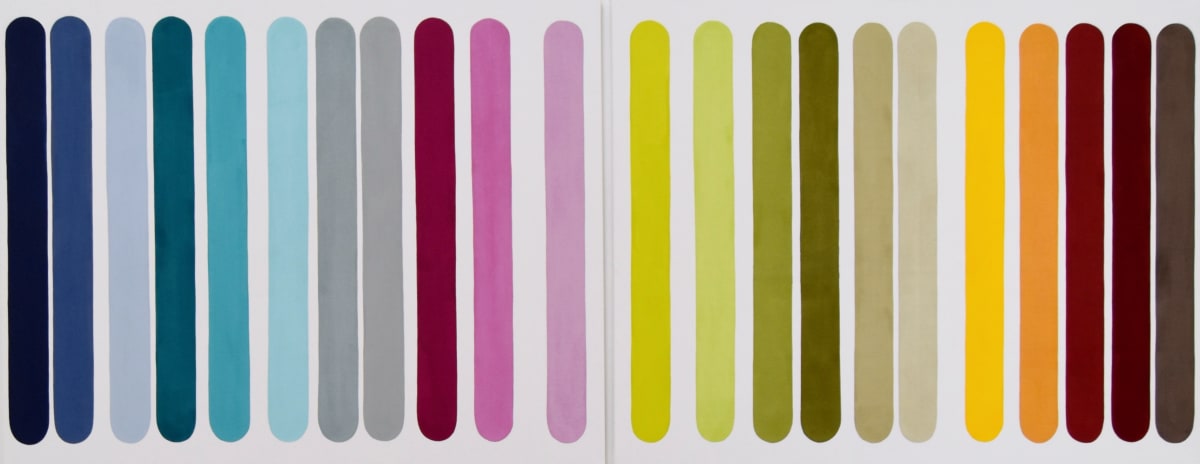 Barcode #5 (diptych) by Astrid Stoeppel  Image: Barcode #5