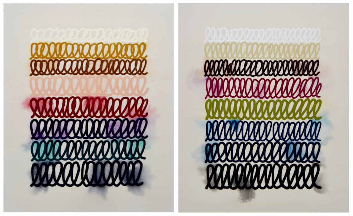 Script #7,8 diptych by Astrid Stoeppel, Image 1.