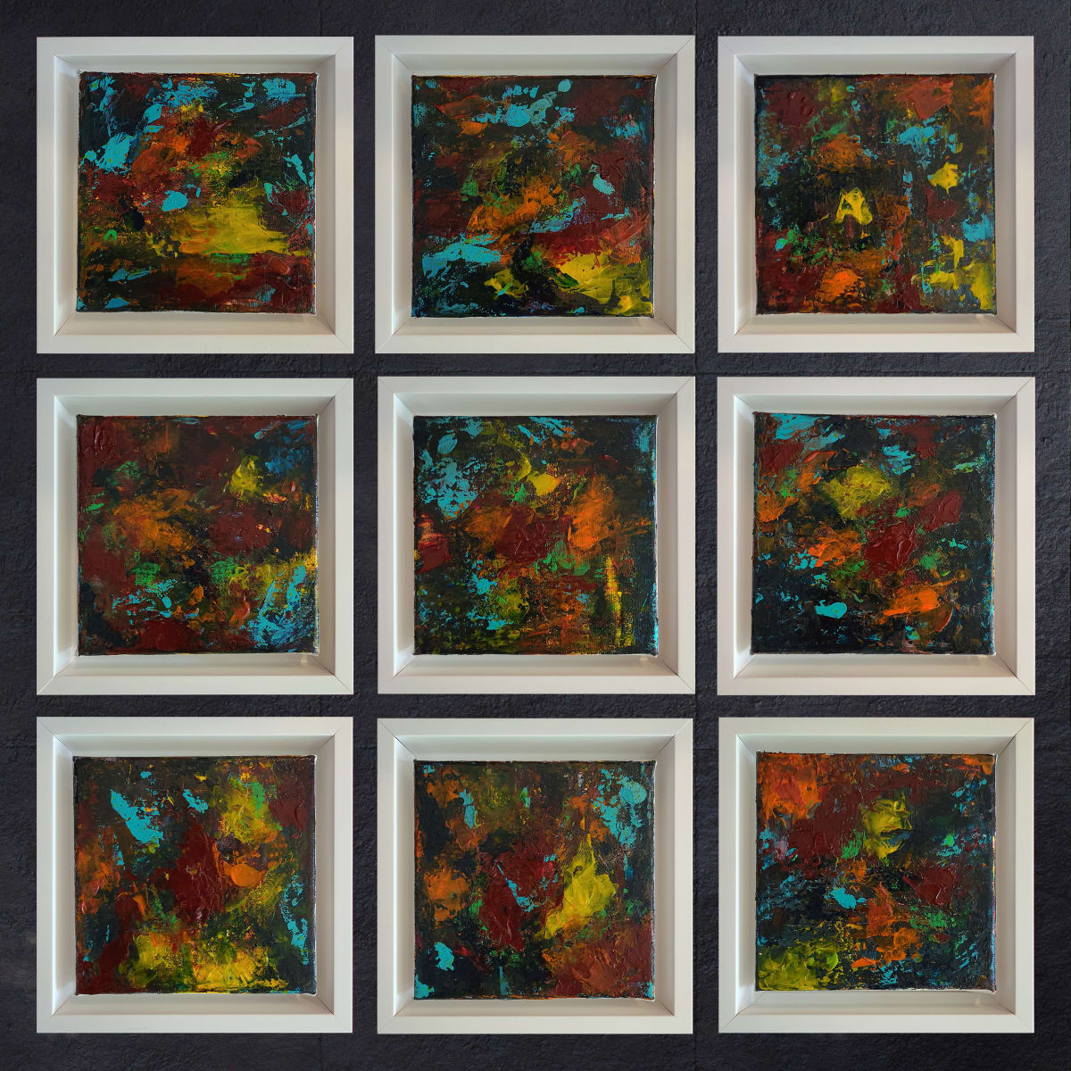 Framed Colours I - IX by Patricia Saada Baumann 