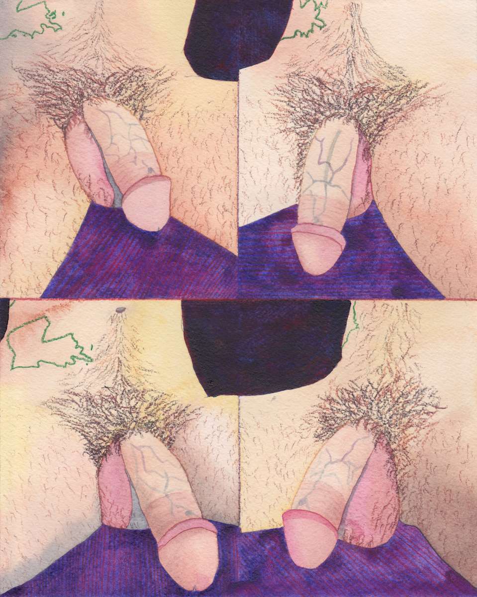 Penis Portrait-Quad by Nick Naber 