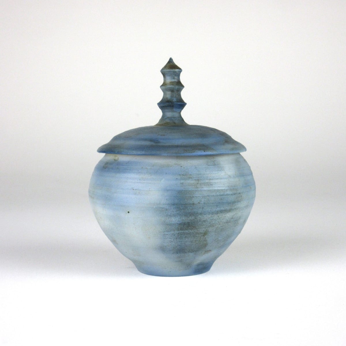 Cobalt Sulfate Vase with lid 1 by Anker West 