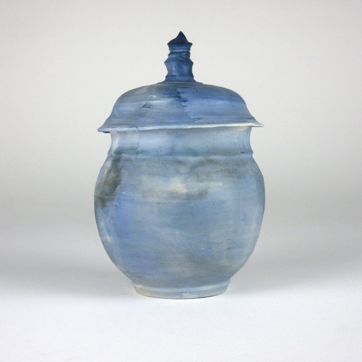 Cobalt Sulfate Vase with lid 3 by Anker West 