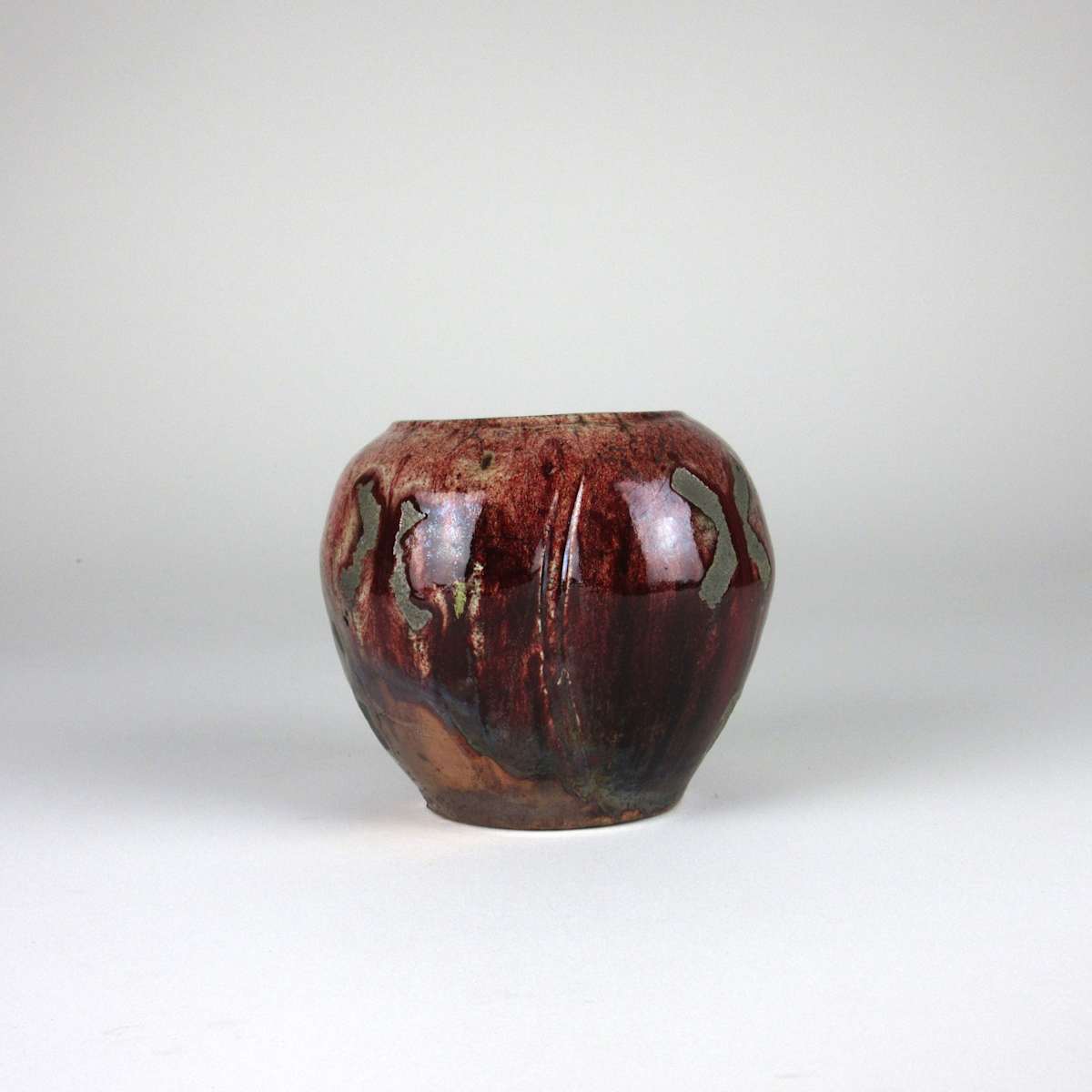 Raku Vase small by Anker West 