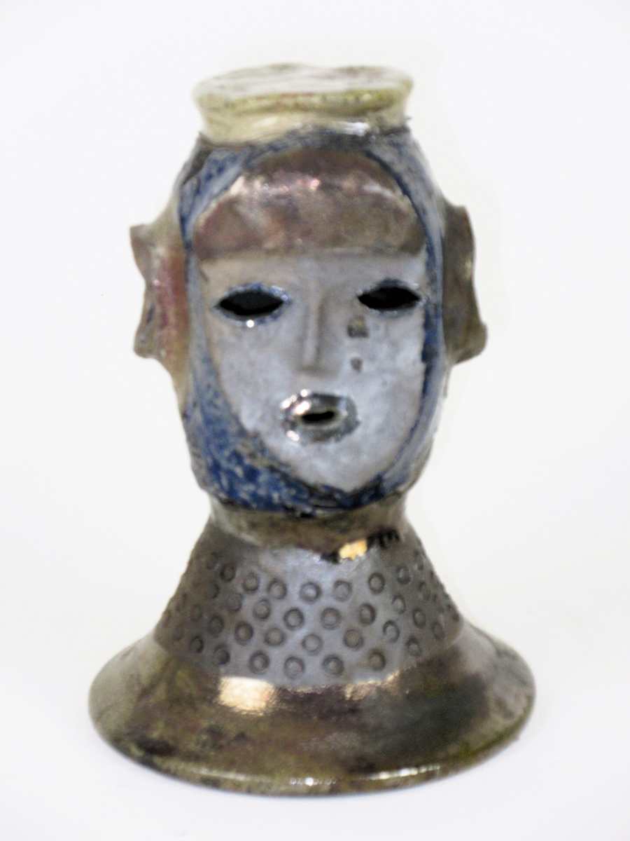 Raku head 1 by Anker West 
