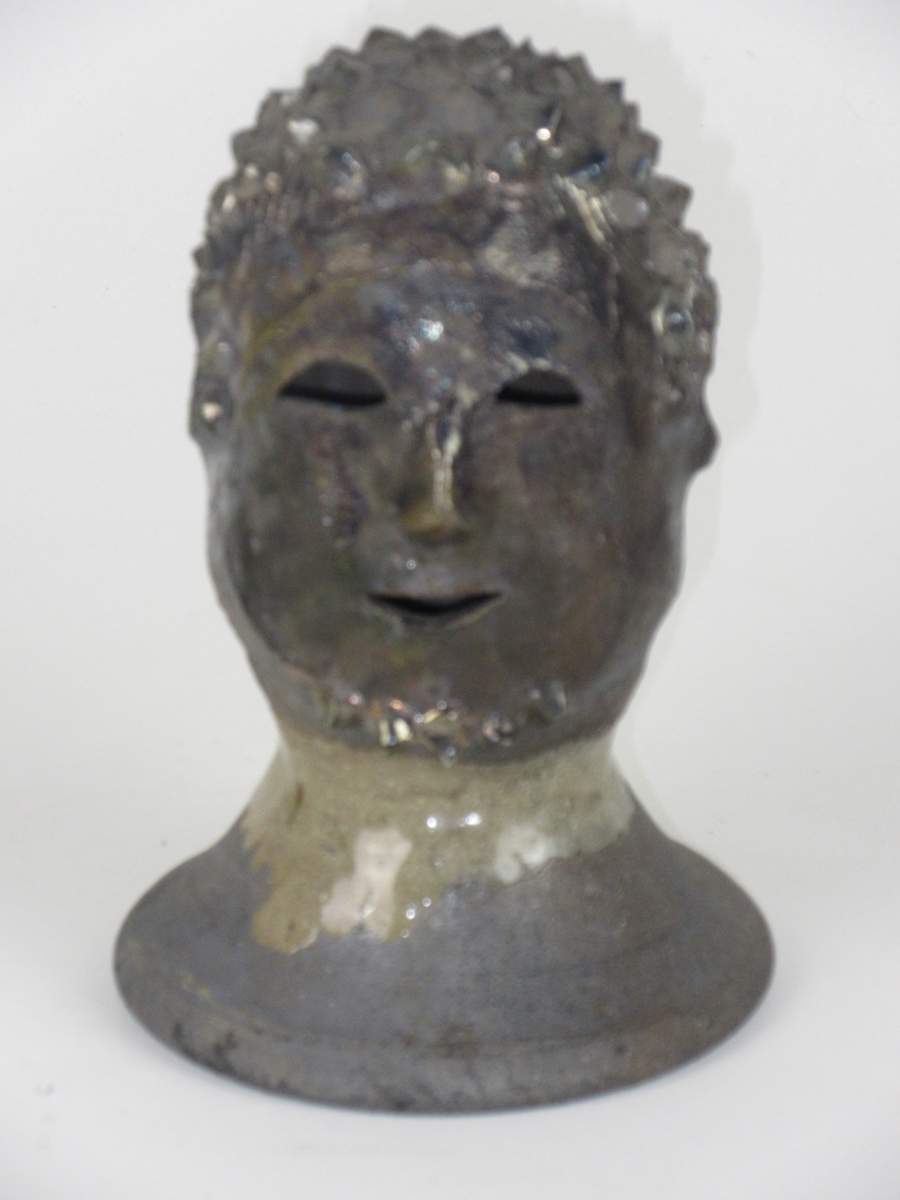 Raku head 2 by Anker West 