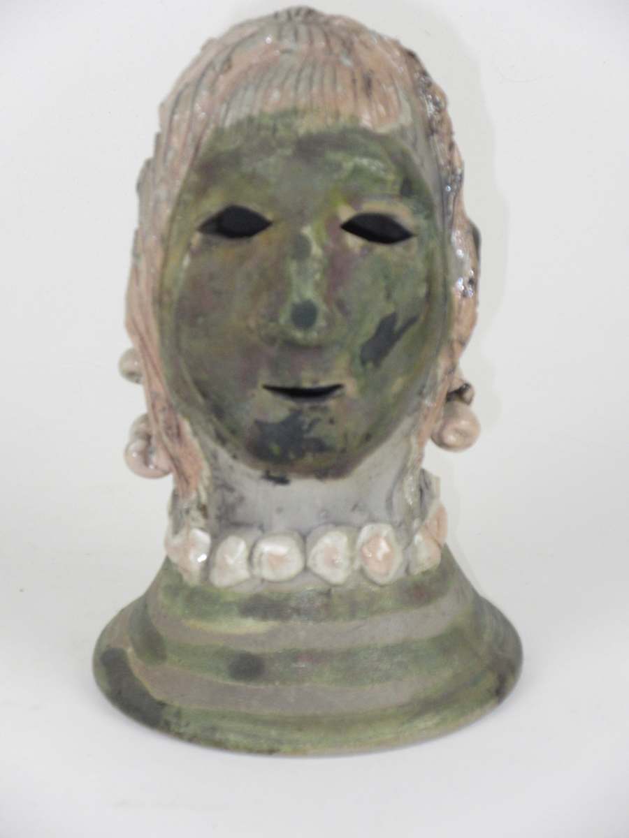 Raku head 3 by Anker West 