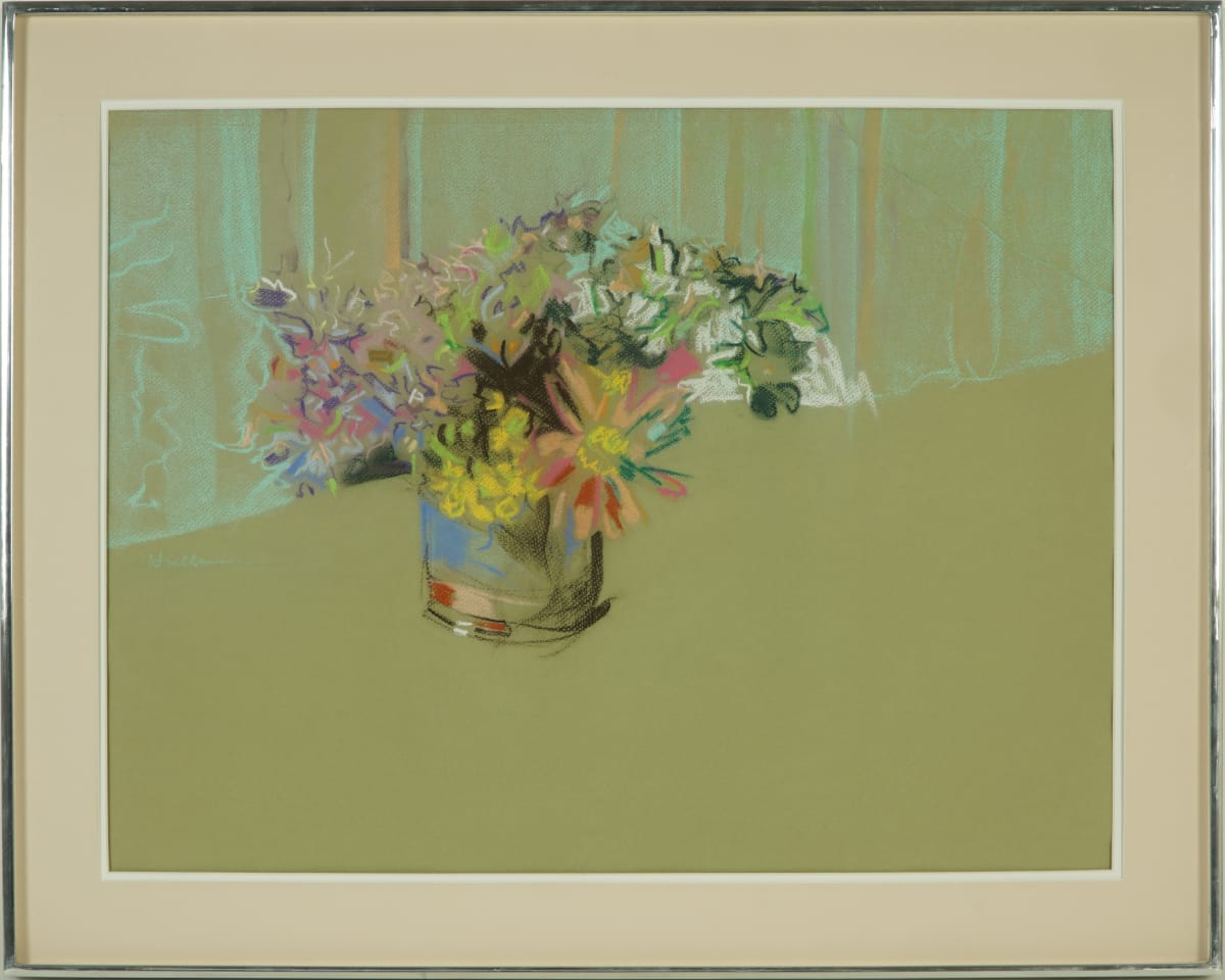 Flowers in Lusterware by Beverly Hallam 