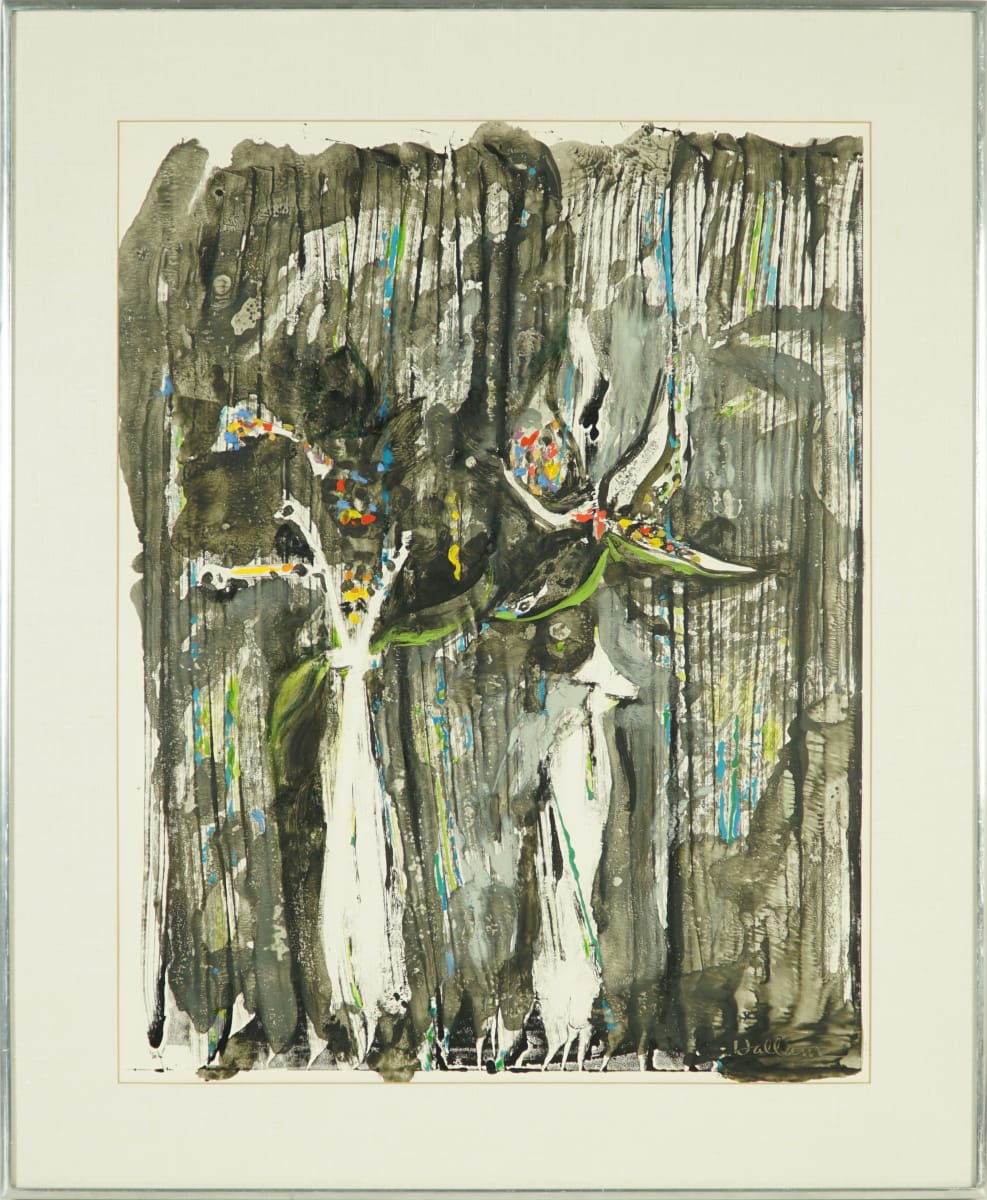Rainy Window Flowers by Beverly Hallam 