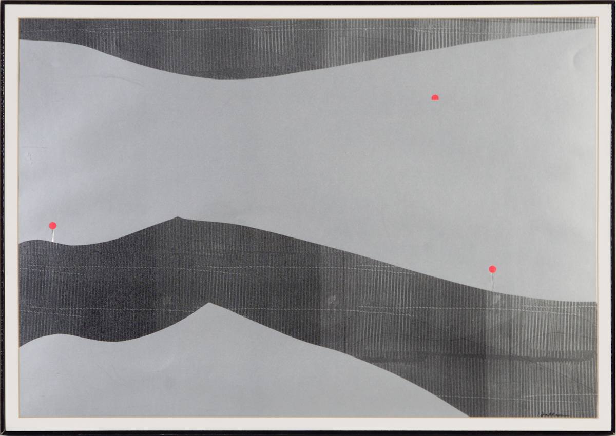 Two Snow Fences And Three Markers by Beverly Hallam, Image 2.