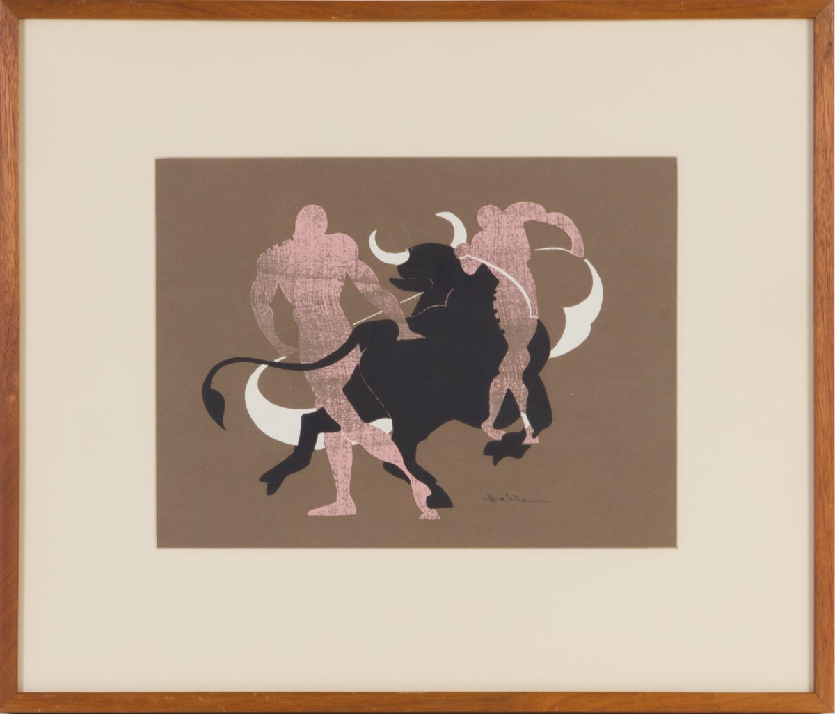 Bull Fight by Beverly Hallam 