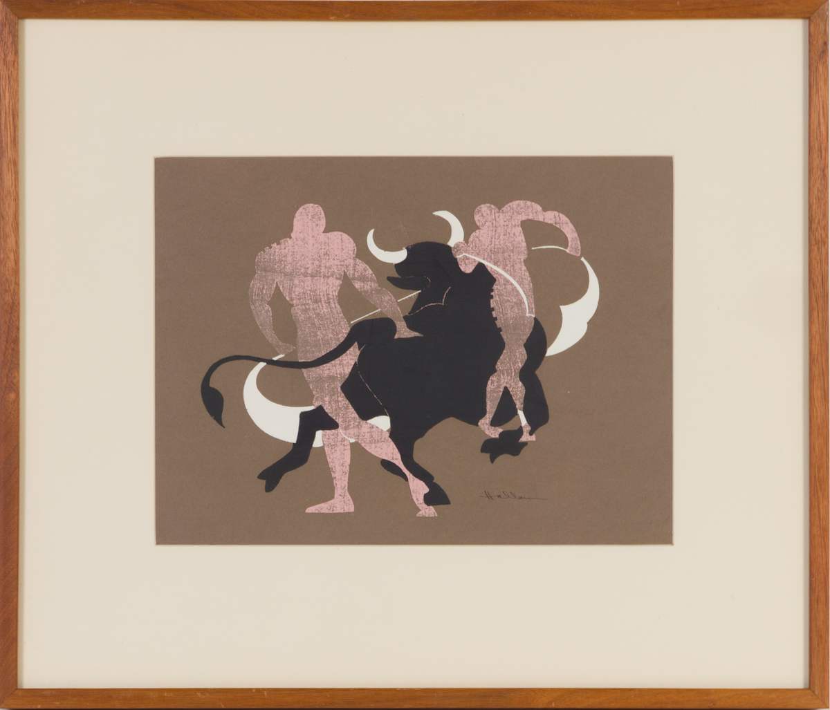 Bull Fight by Beverly Hallam, Image 1.