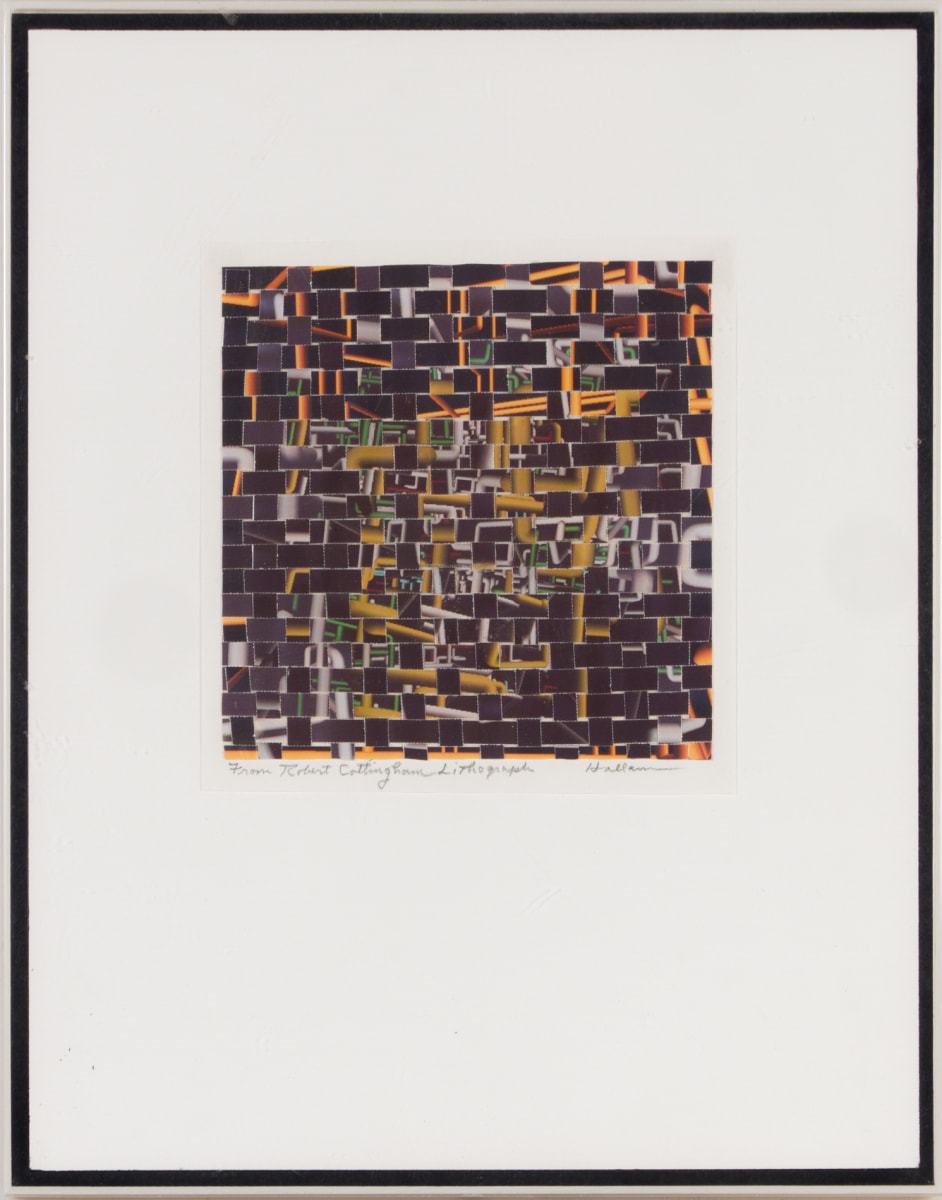 Woven Photograph from Cottingham Lithograph by Beverly Hallam, Image 1.