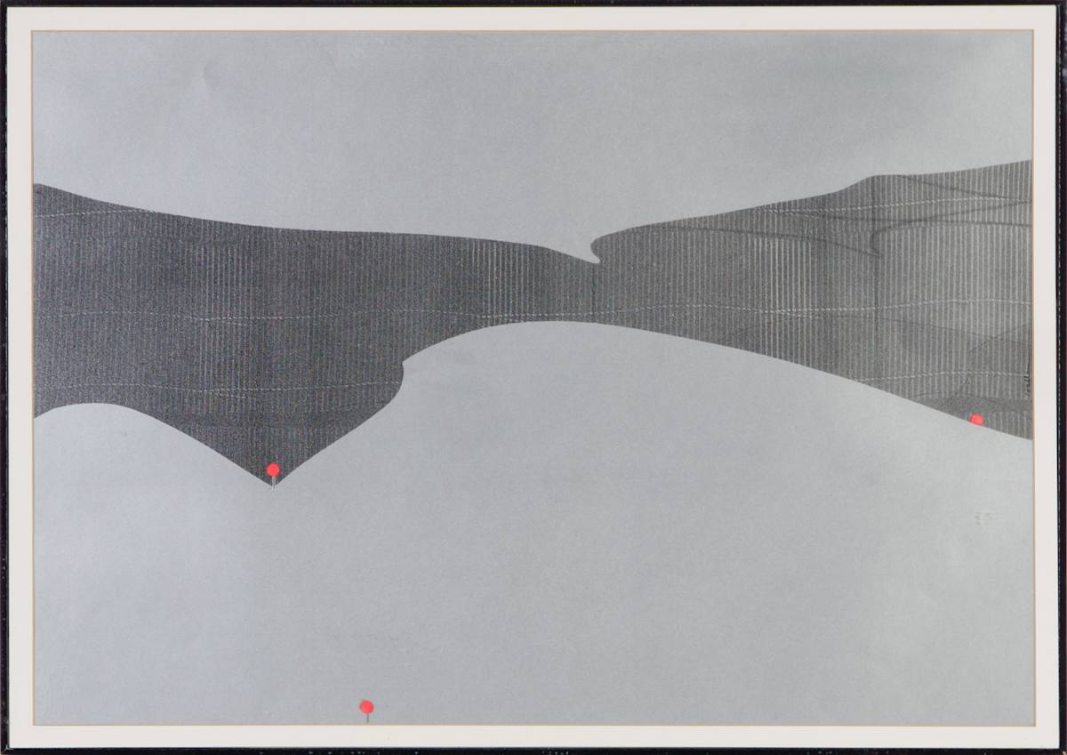 Two Snow Fences And Three Markers by Beverly Hallam, Image 2.