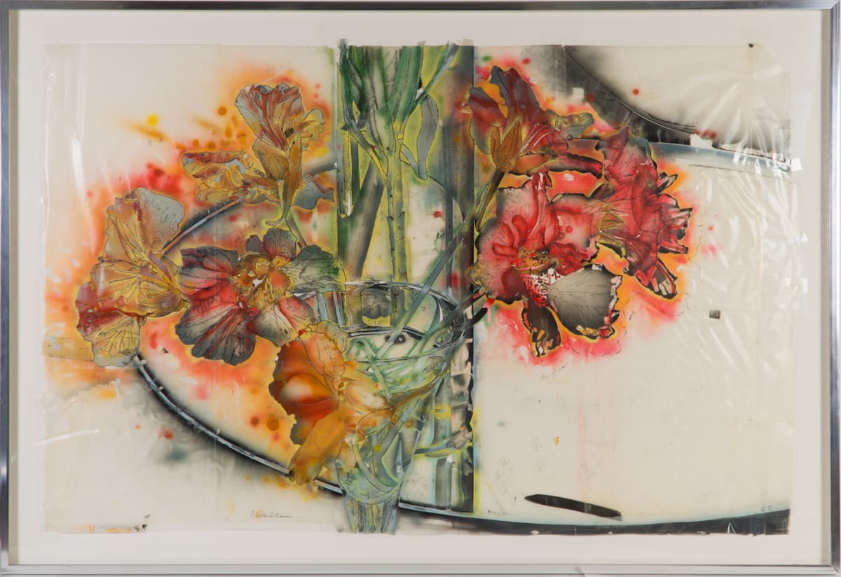 Nasturtiums In a Circle by Beverly Hallam 