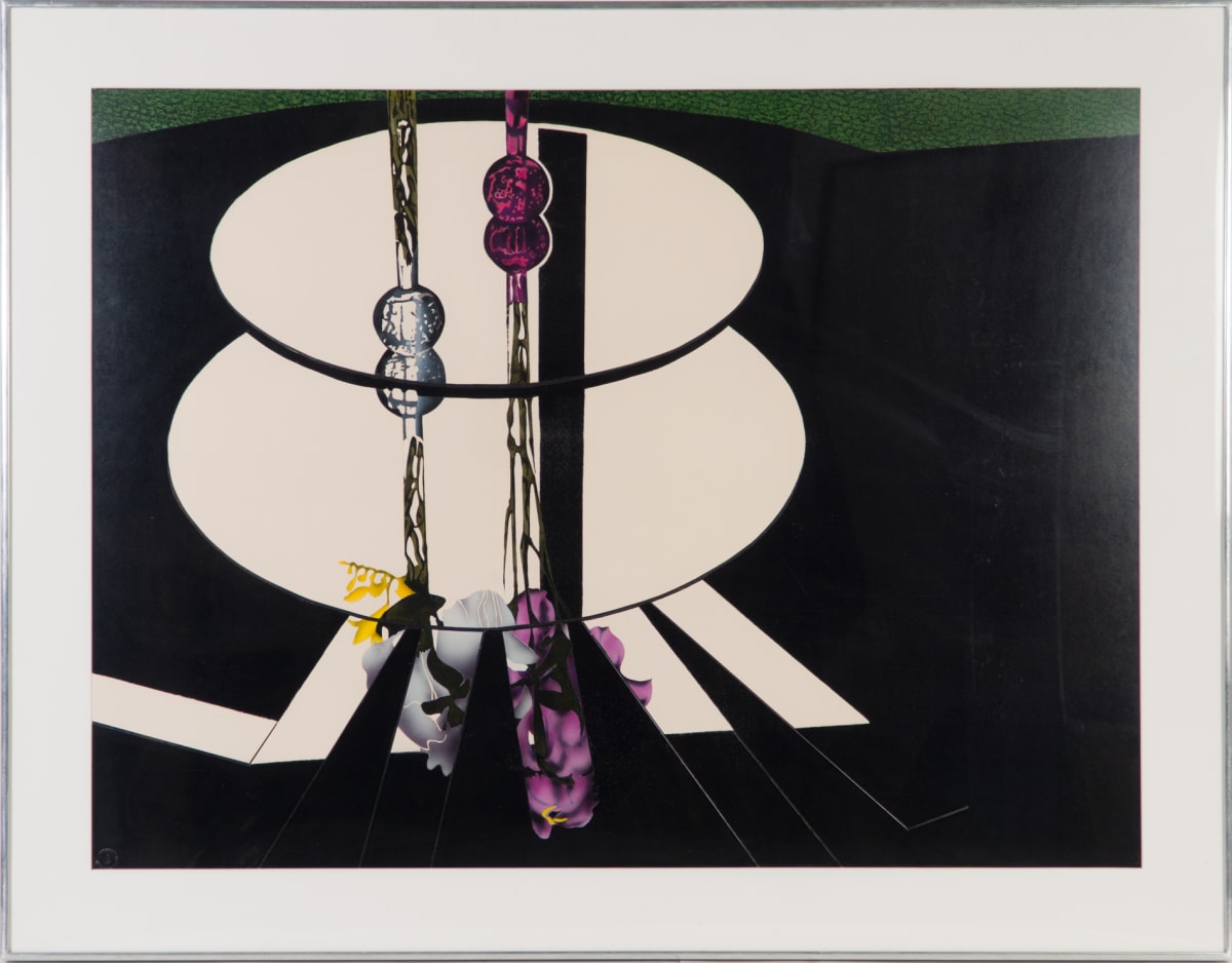 Japanese Iris & Freesia II by Beverly Hallam, Image 2.