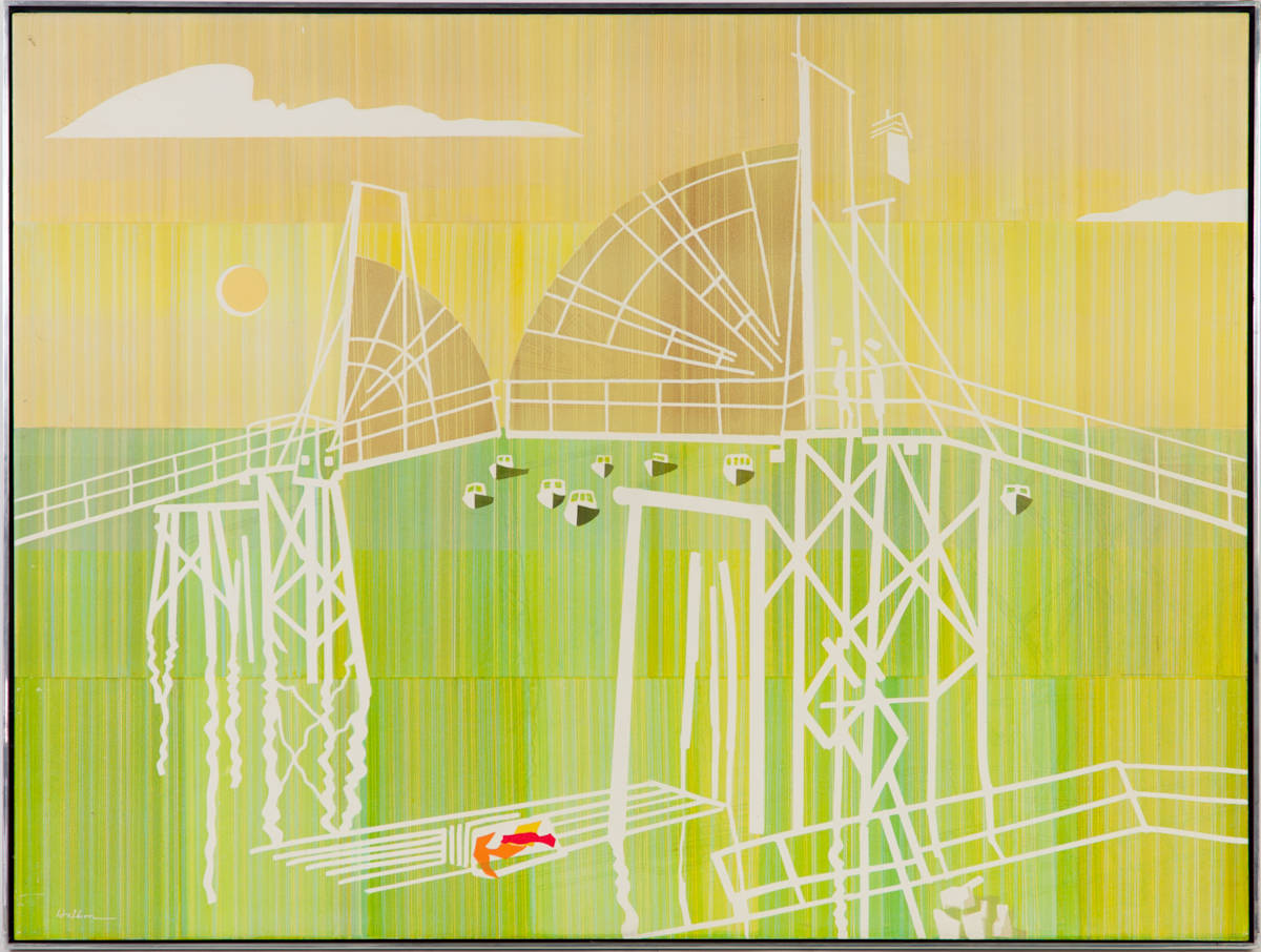 Footbridge, Perkins Cove by Beverly Hallam, Image 2.