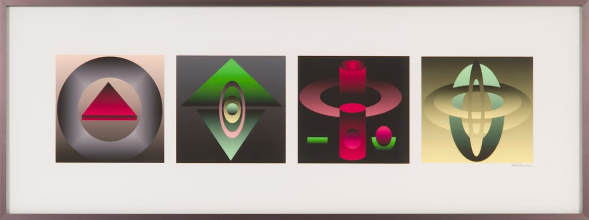 Four Geometrics by Beverly Hallam, Image 2.