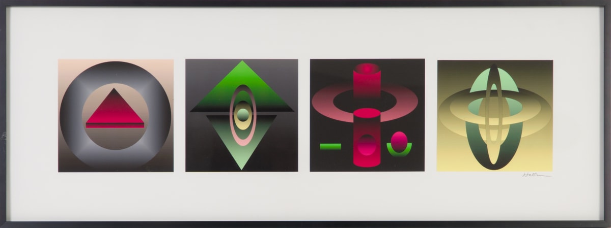 Four Geometrics by Beverly Hallam 