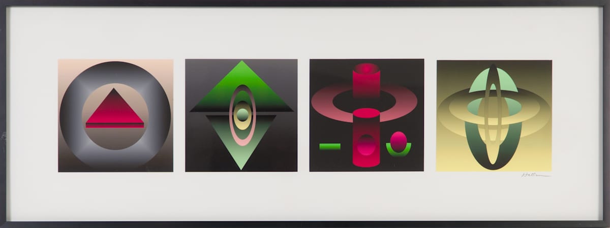 Four Geometrics by Beverly Hallam, Image 2.