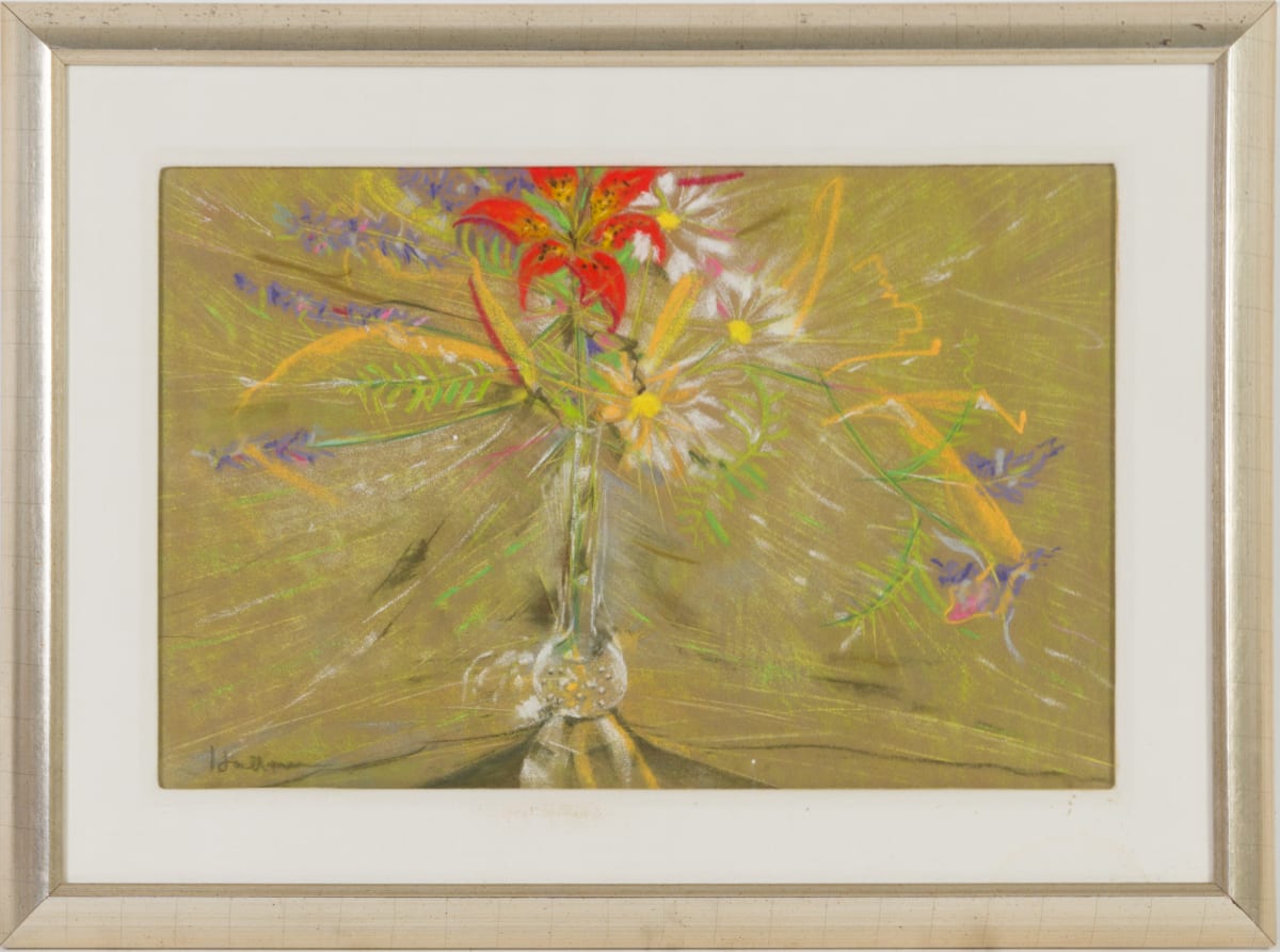 Wood Lily and Daisies by Beverly Hallam 