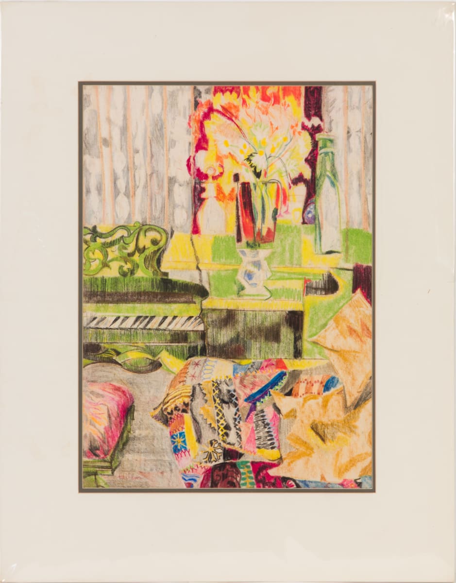 Living Room at Priscilla Nyes (Winter Hill - Topsham, Me.) by Beverly Hallam 