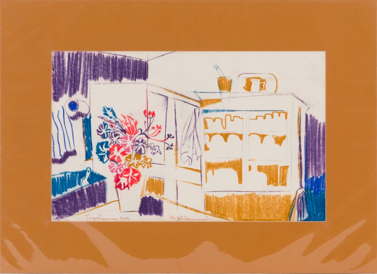 Kitchen at Priscilla Nyes, Winter Hill, Topsham, Me. by Beverly Hallam 
