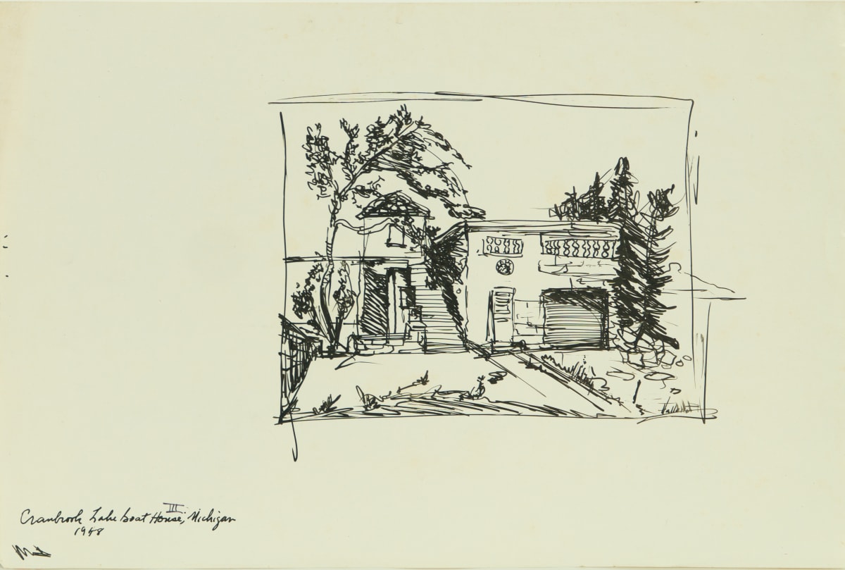 Cranbrook Lake Boat House III, Michigan by Beverly Hallam 