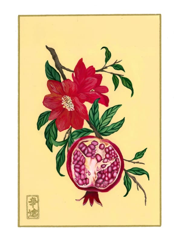 7th of August “Pomegranate” by Cindy Cal 