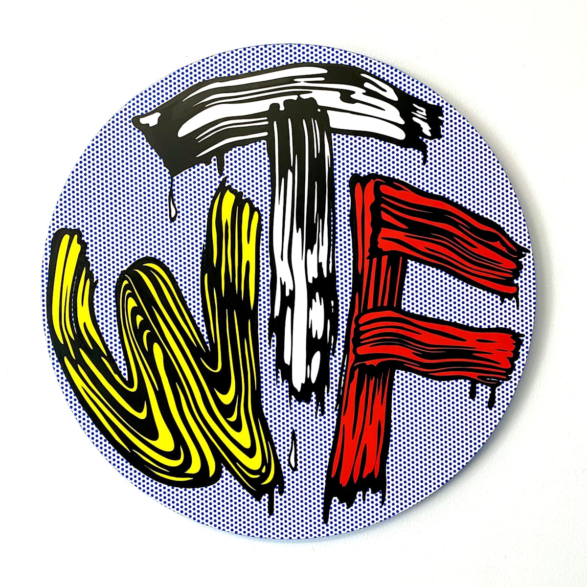 Lichtenstein Style - Brushstroke WTF by Joe Suzuki 