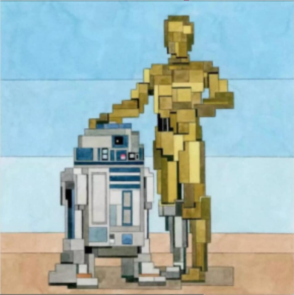C-3PO and R2-D2 by Adam Lister 