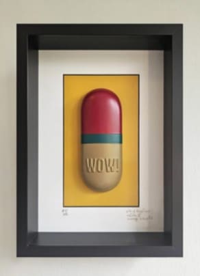 Pill #85 - Wow! by Uwe Klauke  Image: Pills of Happiness (Message in the pill) 