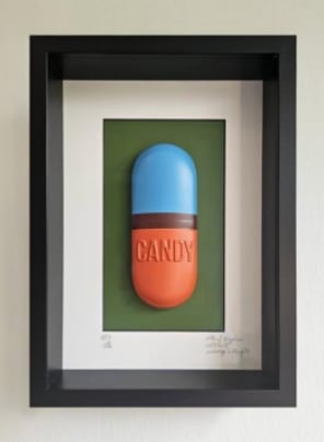Pill #87 - Candy by Uwe Klauke  Image: Pills of Happiness (Message in the pill) 